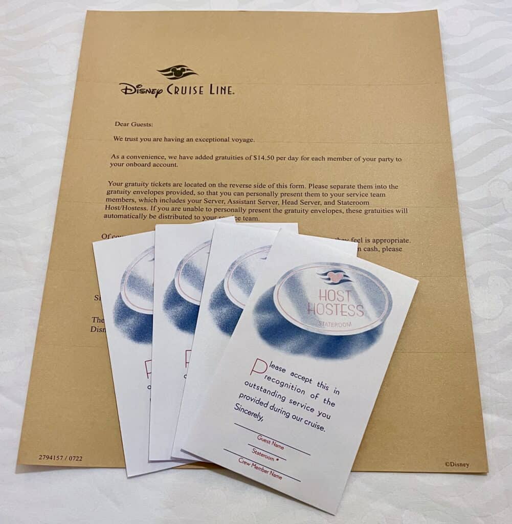 Disney Cruise Line Tipping Guide