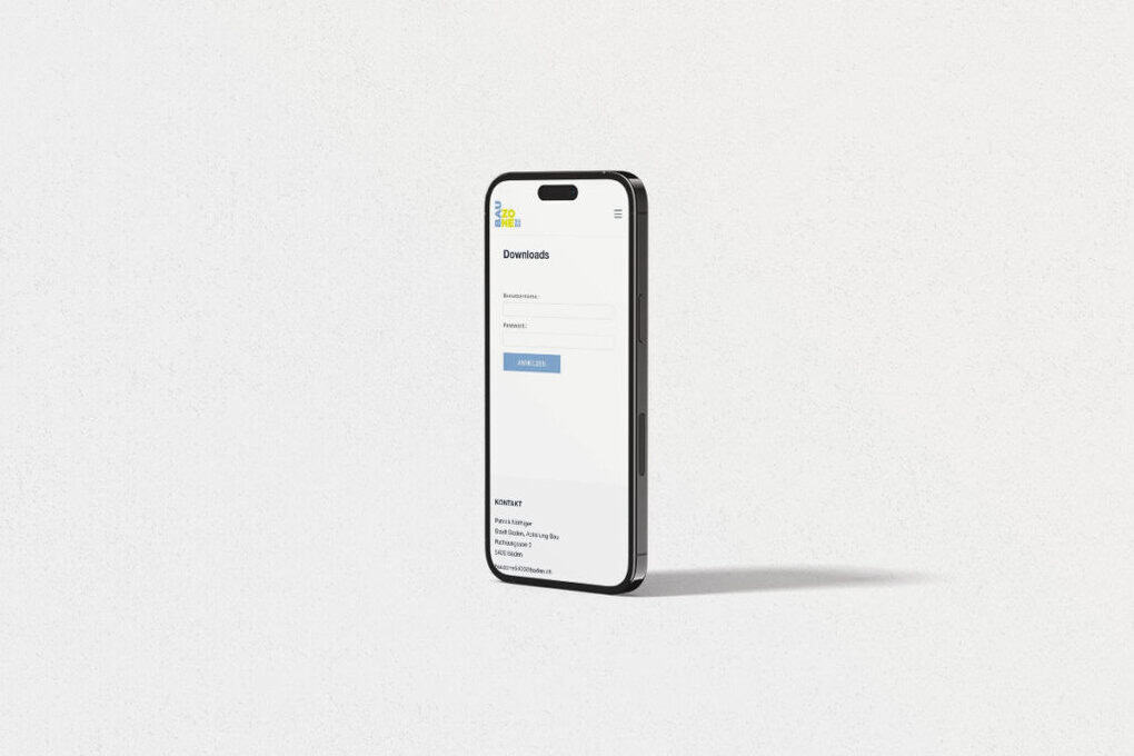 Bauzone Stadt Baden iPhone