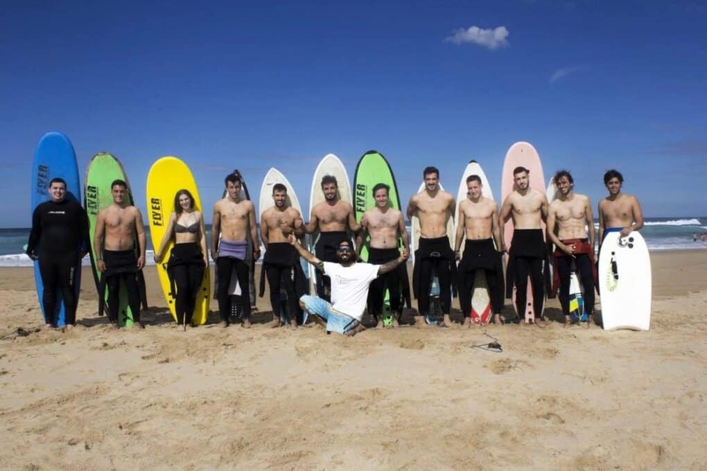 grupo de estudiantes, surftrip, viaje portugal residencia universitaria en malaga, Rut