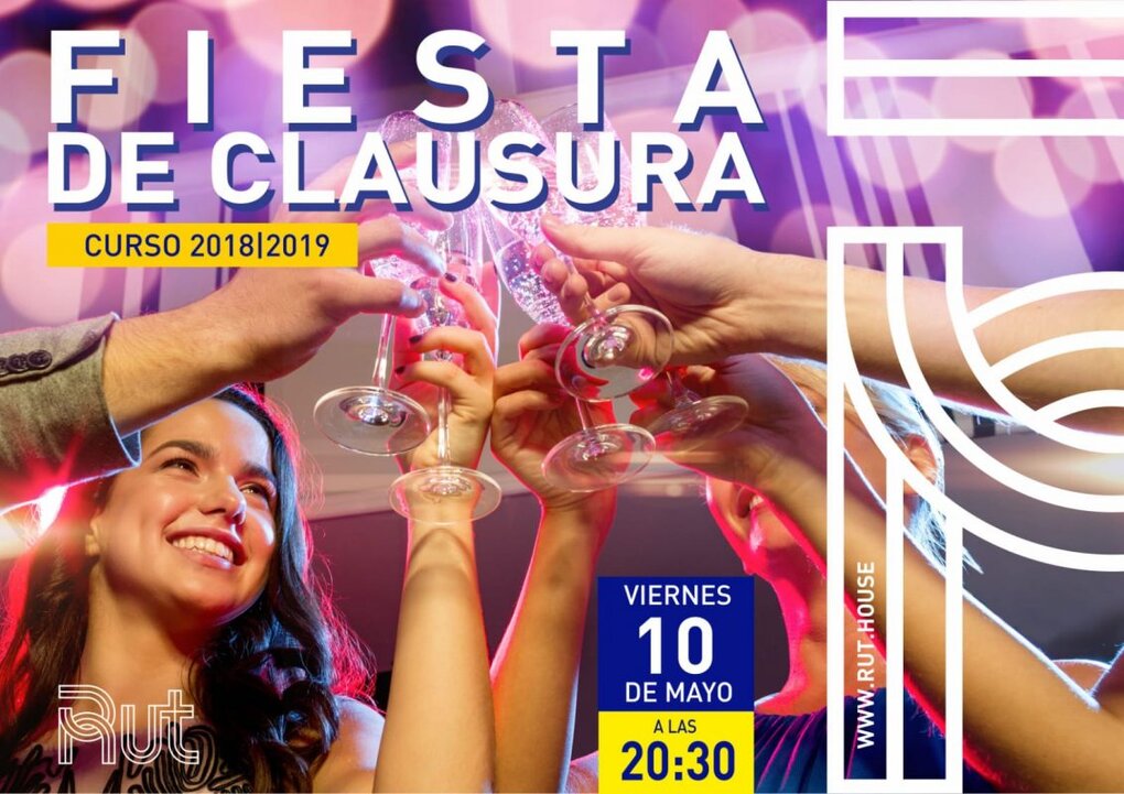 Fiesta clausura Residencia Universitaria en Malaga