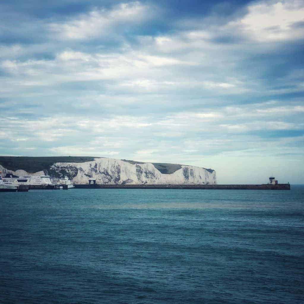 White Cliffs of Dover from the Disney Magic. Discounts for Disney Cruises Europe.