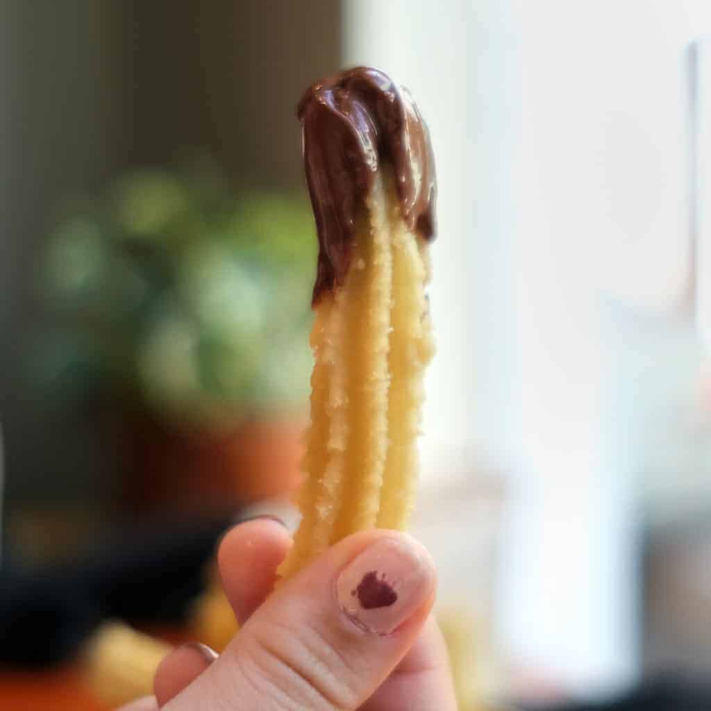 Churros with Chocolate Sauce from Chocobar