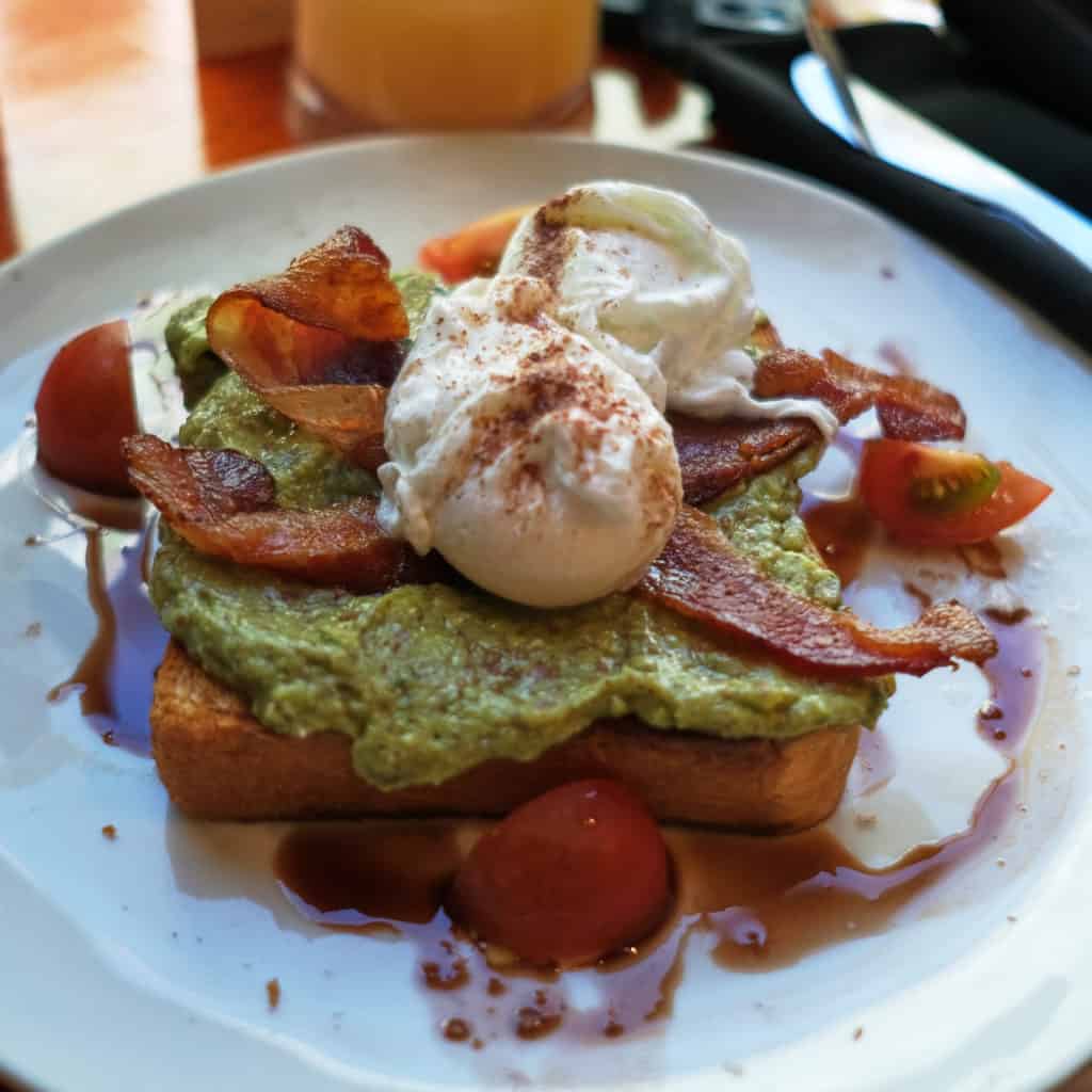 Avocado Toast lunch after the beach