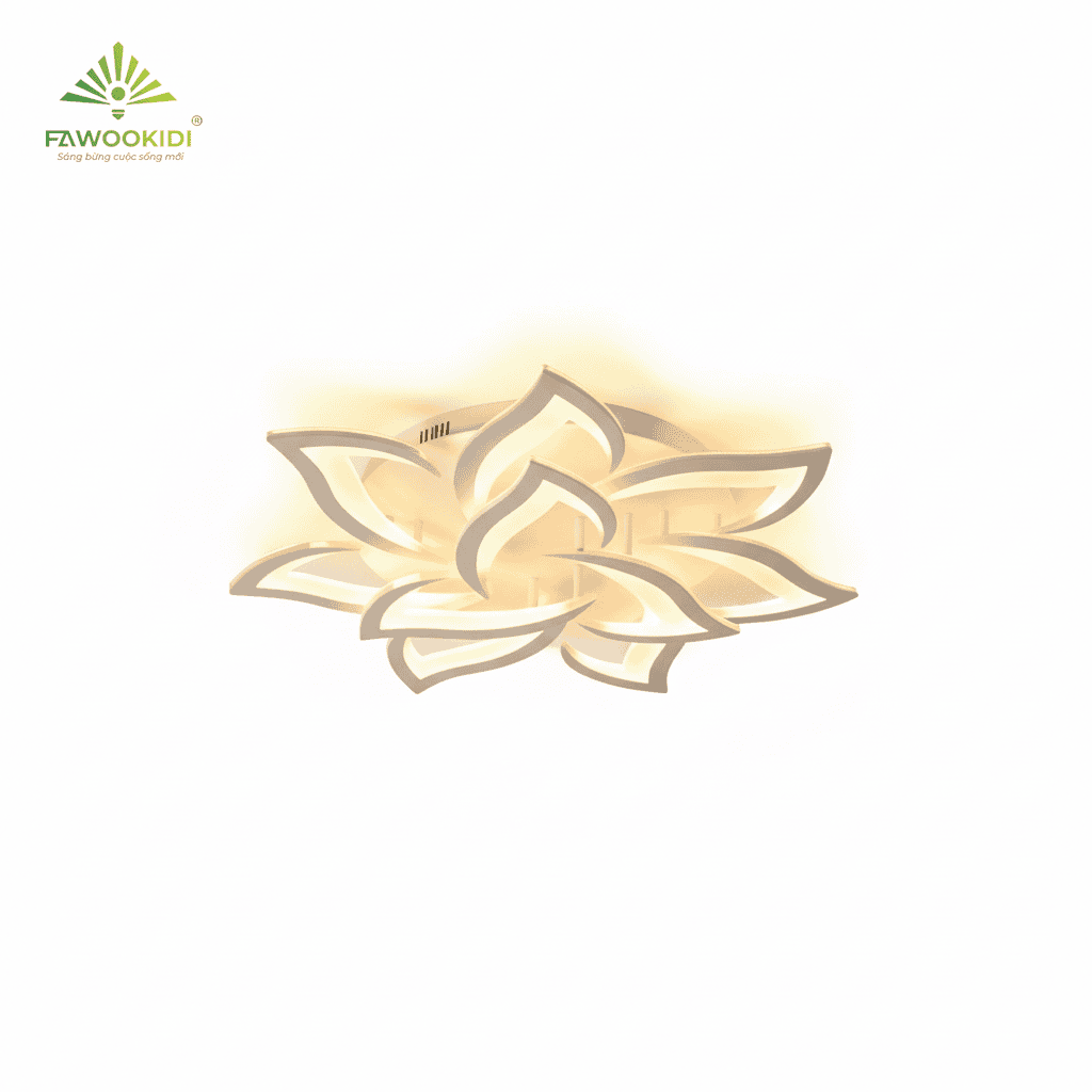 Đèn ốp trần trang trí Flower OTF1800-2 fawookidi
