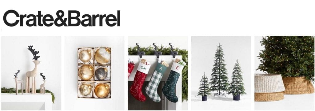 Crate & Barrel（クレート・アンド・バレル）クリスマススペシャリティーショップ2022