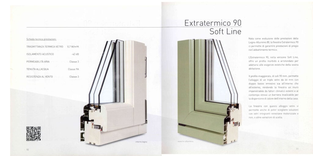legno-alluminio extratermico 90 soft