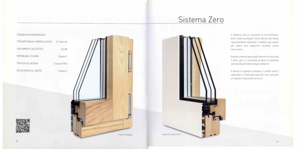 legno-alluminio sistema zero