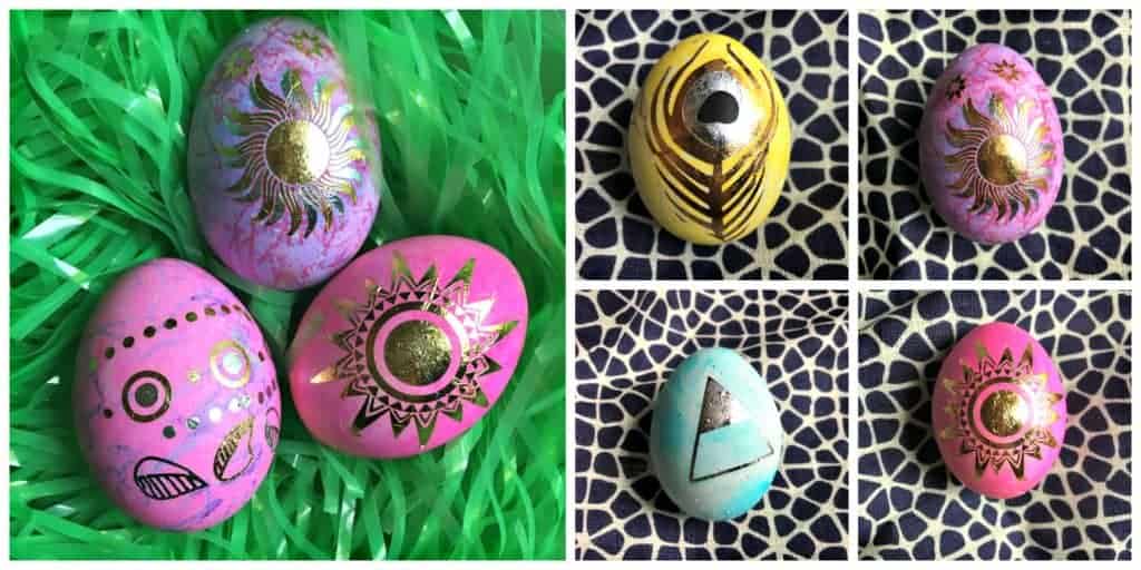 Easter egg collage