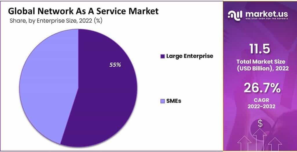 Global Network As A Service Market Enterprise Size