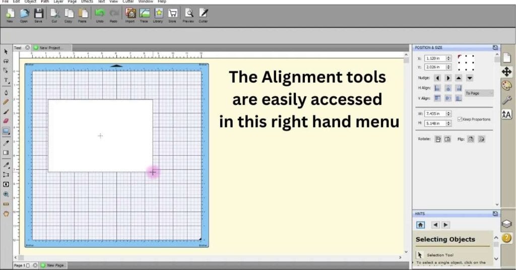 The Alignment tools in SCAL5