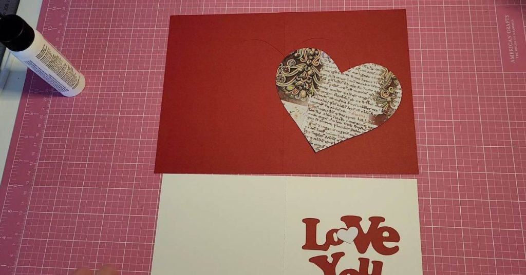 All the pieces of the heart popup card