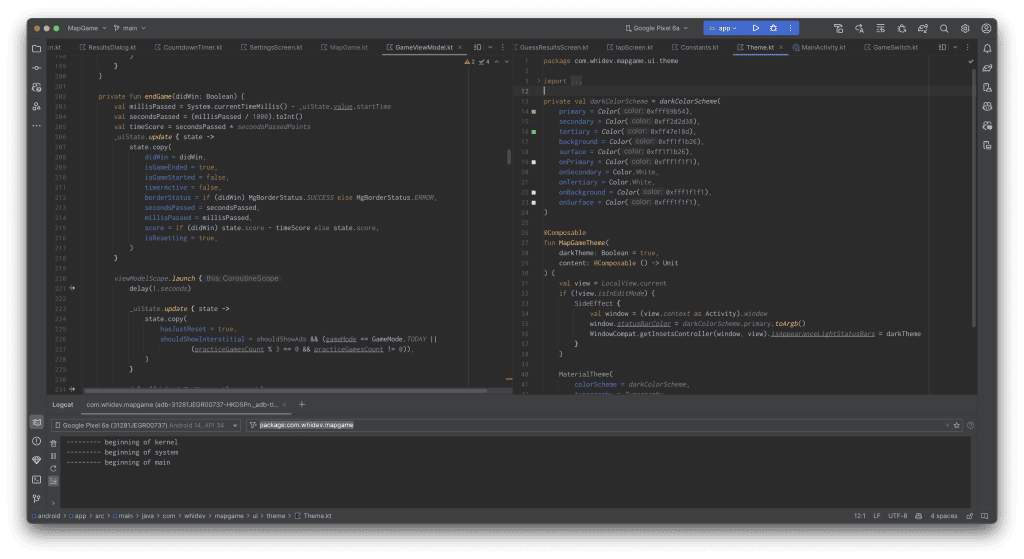 Screenshot of Android Studio's new UI.