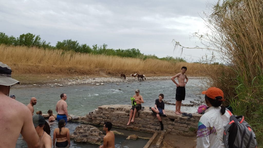 family hikes to boquillas hot springs big bend