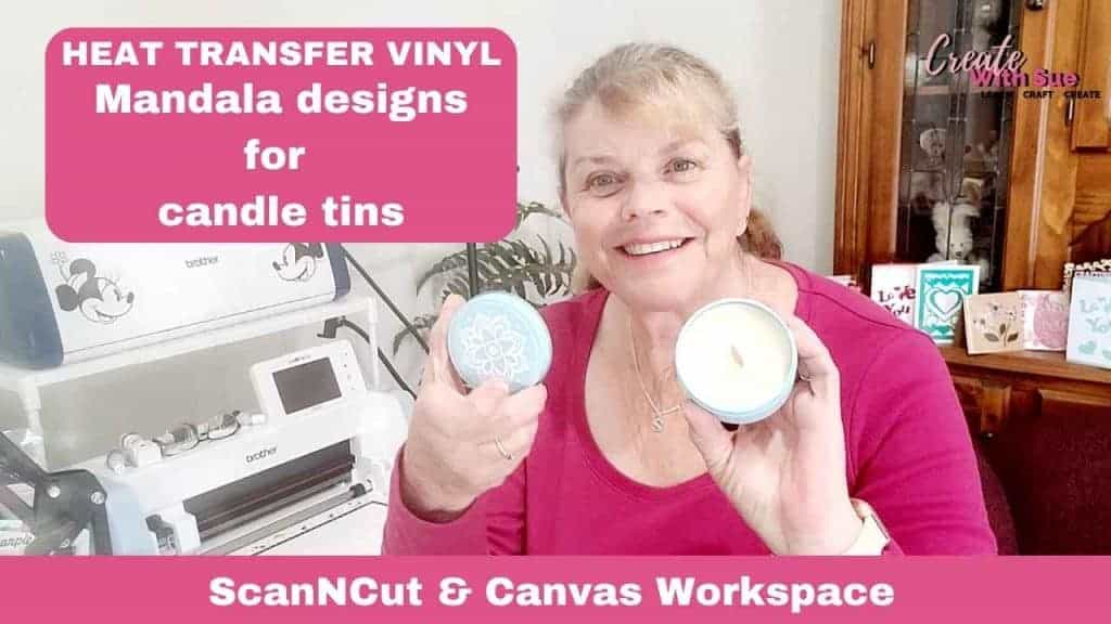Main picture for the Mandala designs for candle tins tutorial on the Create With Sue website