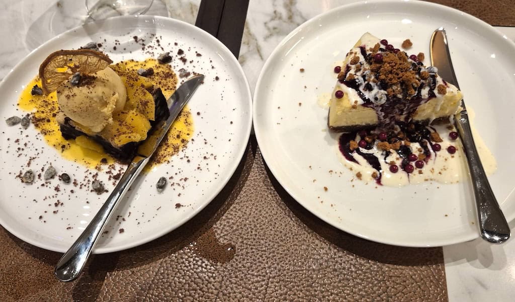 Brownie und Cheesecake