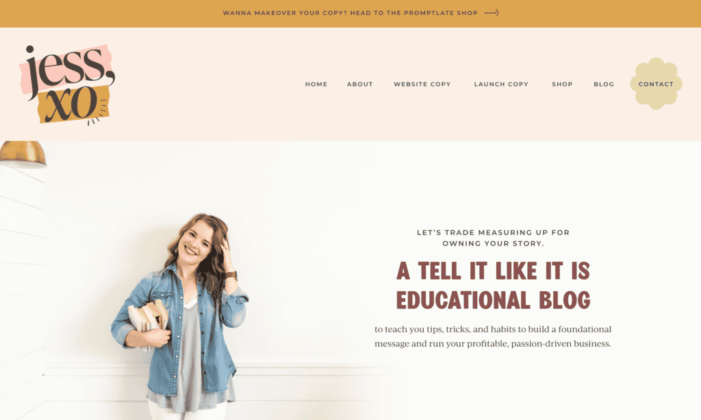jess jordana blog design