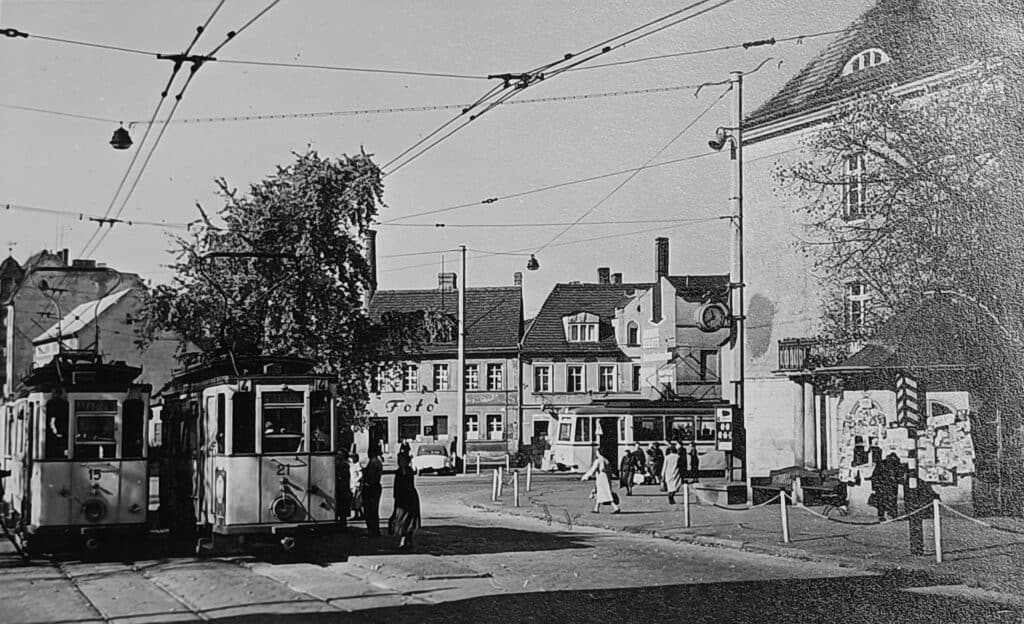 Umsteigen am alten Berliner Platz in Cottbus