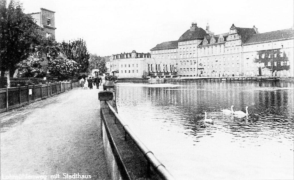 Am Lohmühlenweg in Guben/Gubin – Von der Mühle zum stolzen Rathaus
