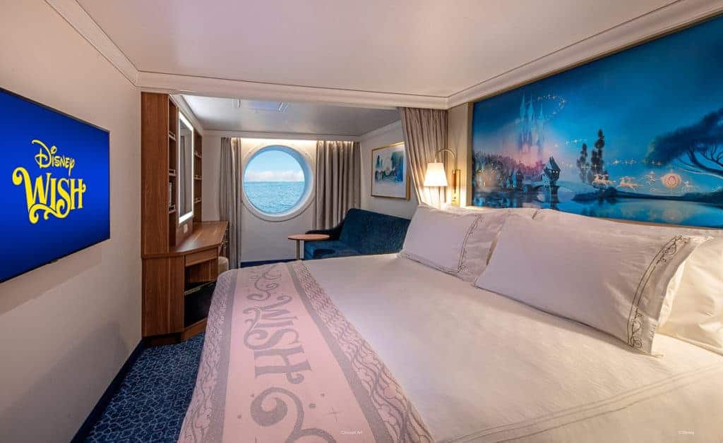 Disney Wish - Staterooms - Oceanview