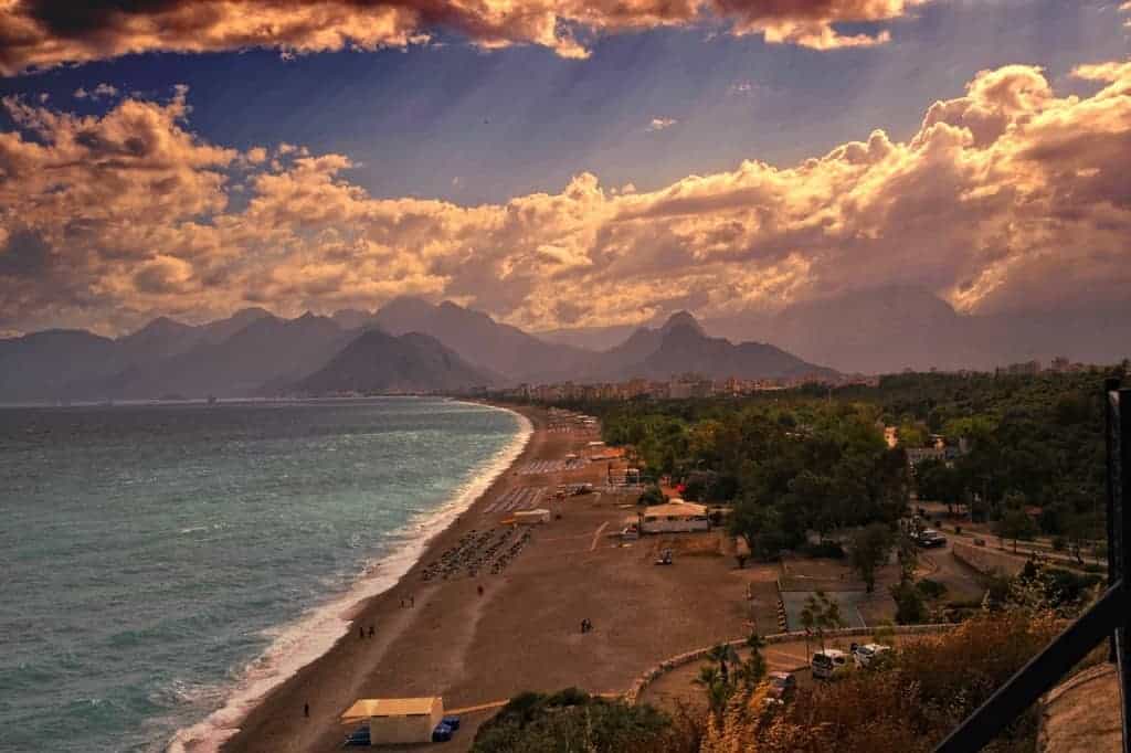 The coast of Antalya Turkey