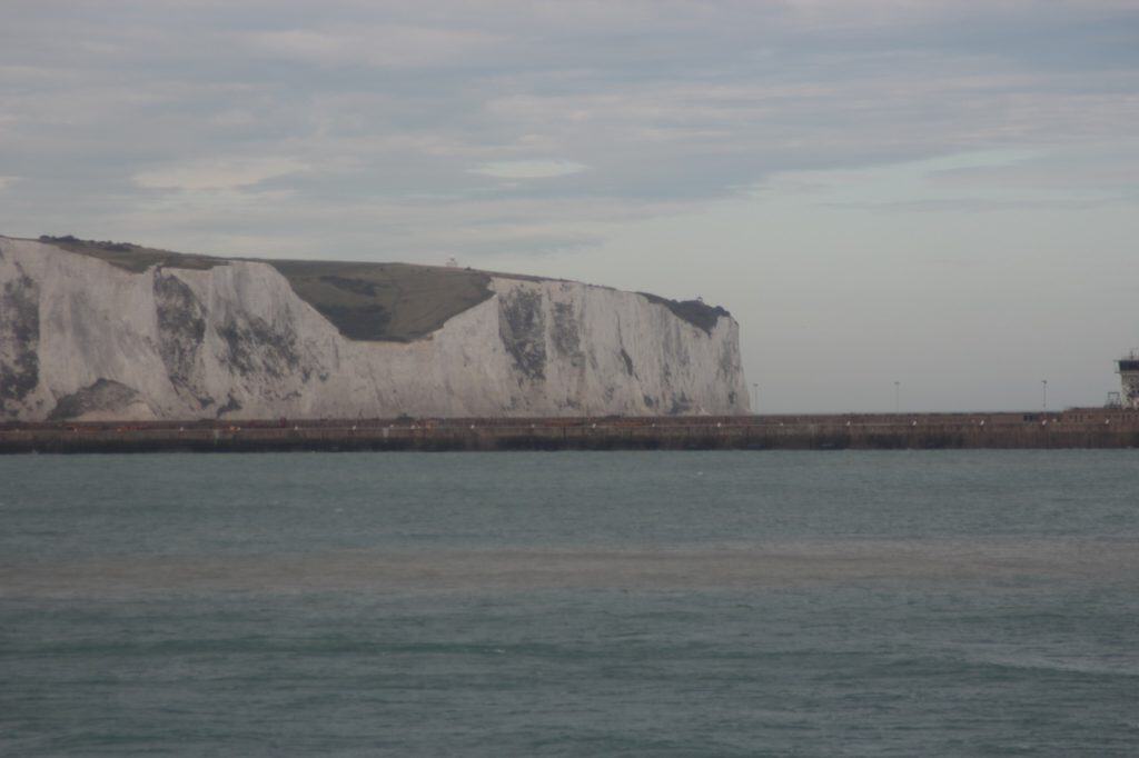 The White Cliffs of Dover from the Disney Magic Transatlantic Cruise