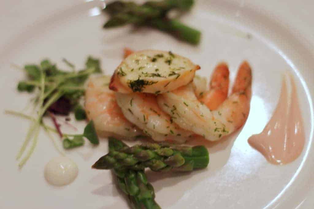 Iced Lobster and Jumbo Shrimp at Lumieres on the Disney Magic Westbound Transatlantic cruise