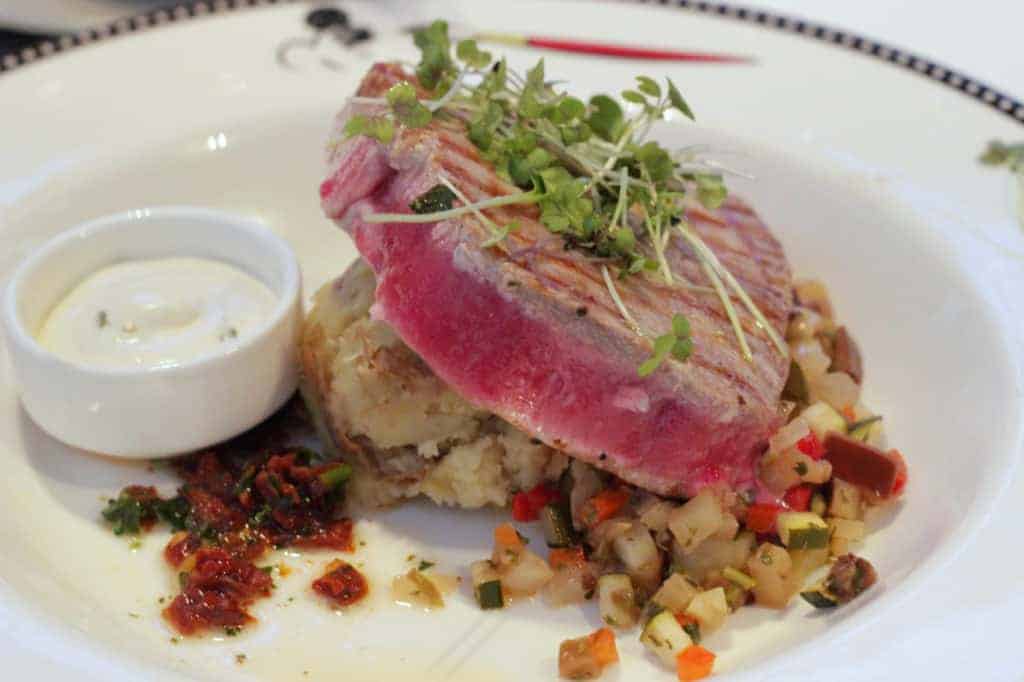 Grilled Tuna Steak Animators Palate Disney Magic Transatlantic Cruise