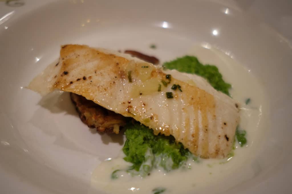 Pan Seared Halibut at Tiana's Place the Disney Wonder