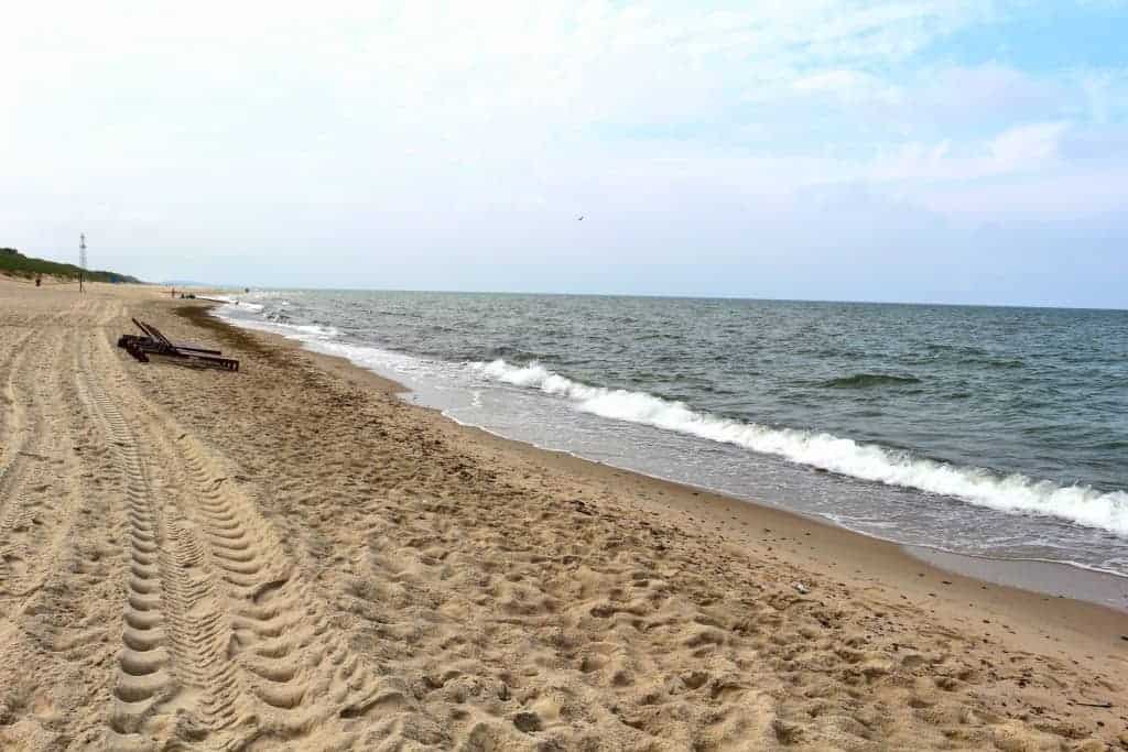 white beach in Nida