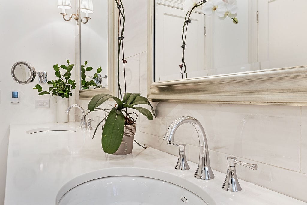 master bathroom double sink interior photography by bozena voytko