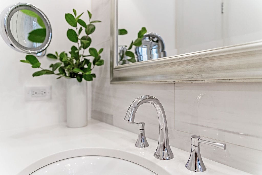 vanity top closeup by chicago interior photographer