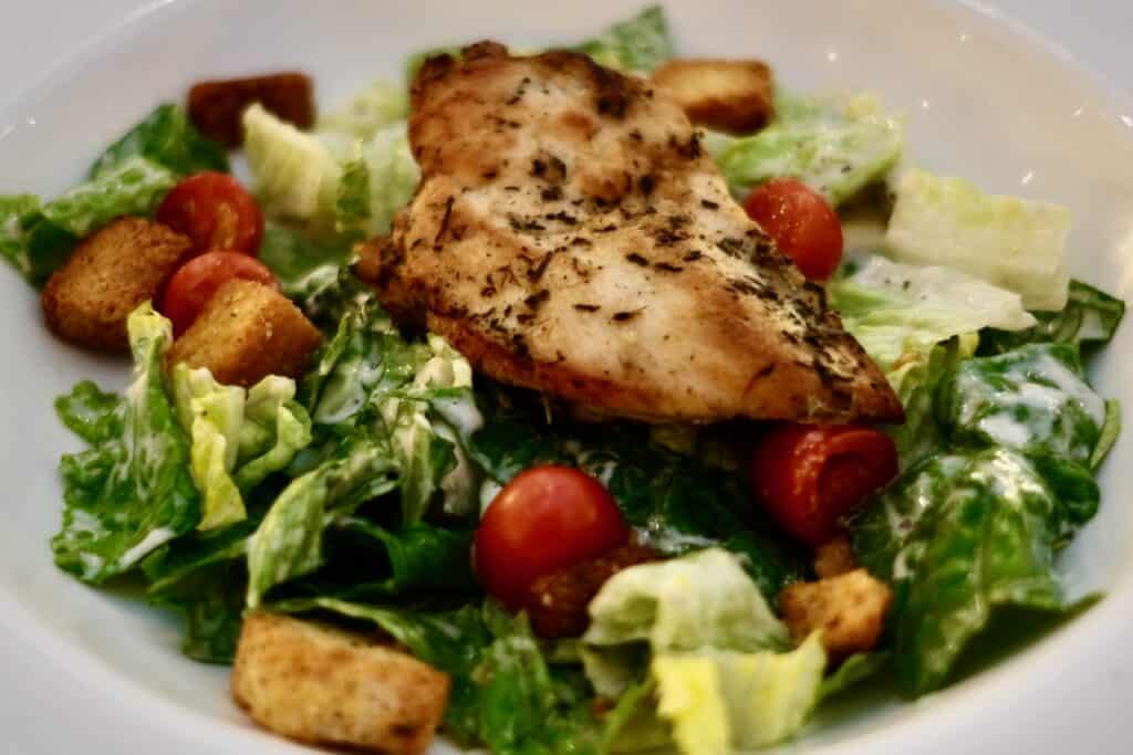 Disney Cruise Embarkation Lunch Chicken Caesar Salad