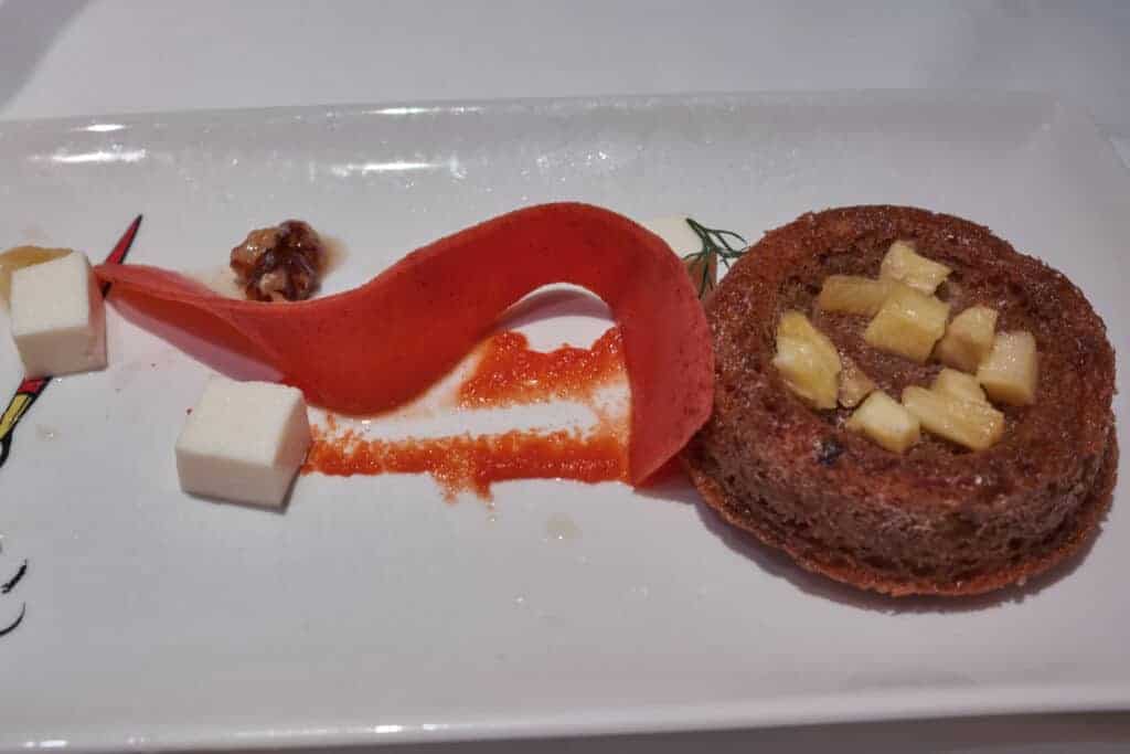 Disney Fantasy Animator's Palate Deconstructed Carrot Cake