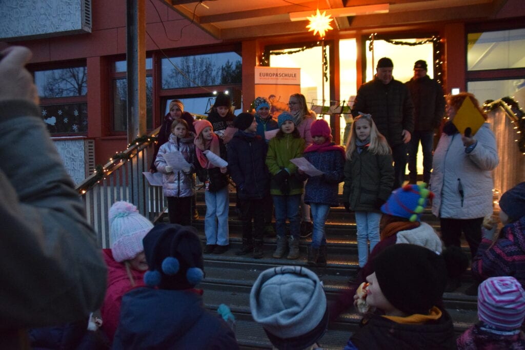 Weihnachtssingen an der Wilhelm-Nevoigt-Grundschule in Ströbitz
