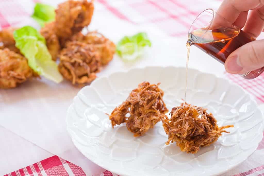 Hash Browned Chicken Recipe Hash brown coated buttermilk fried chicken goes beautifully with some maple syrup.