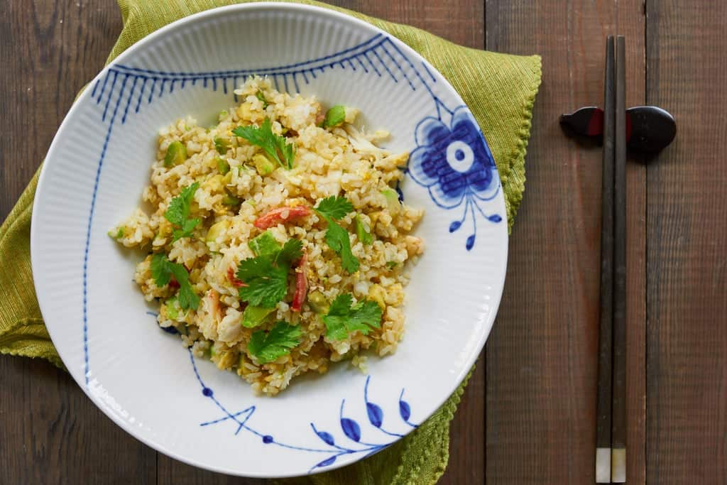 Avocado Crab Fried Rice Recipe This easy and delicious crab and avocado fried rice is a great way to use up unripe avocados.