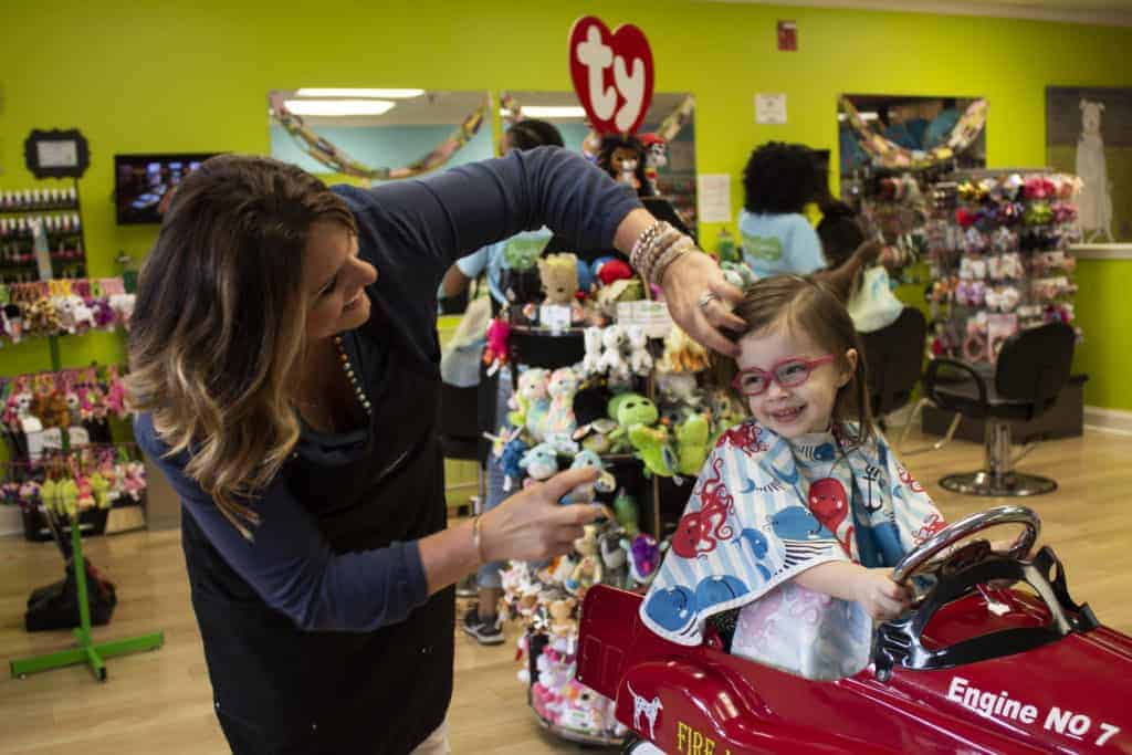 Pigtails & Crewcuts franchise owner Maura Parks' children's hair salon