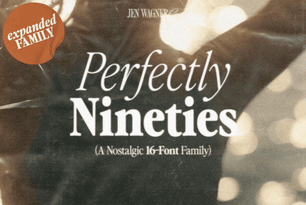Perfectly Nineties Luxury Font Pairing by Jen Wagner