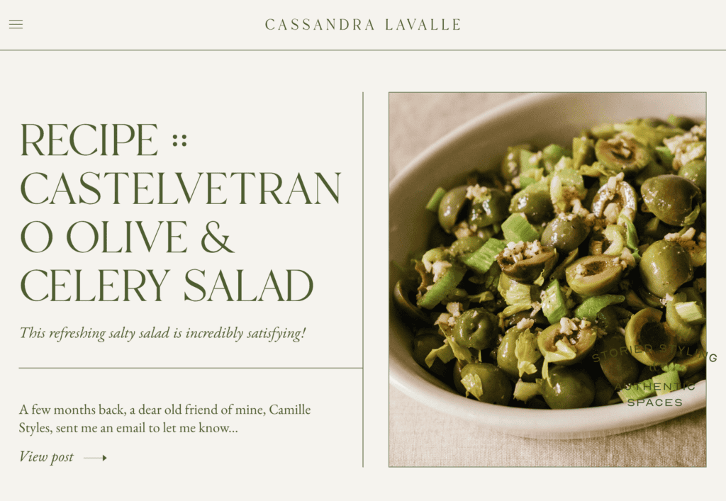 cassandra lavelle blog design