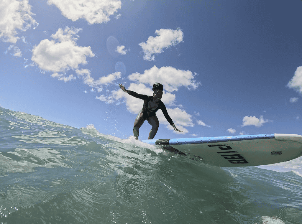 Black Girl Surfing