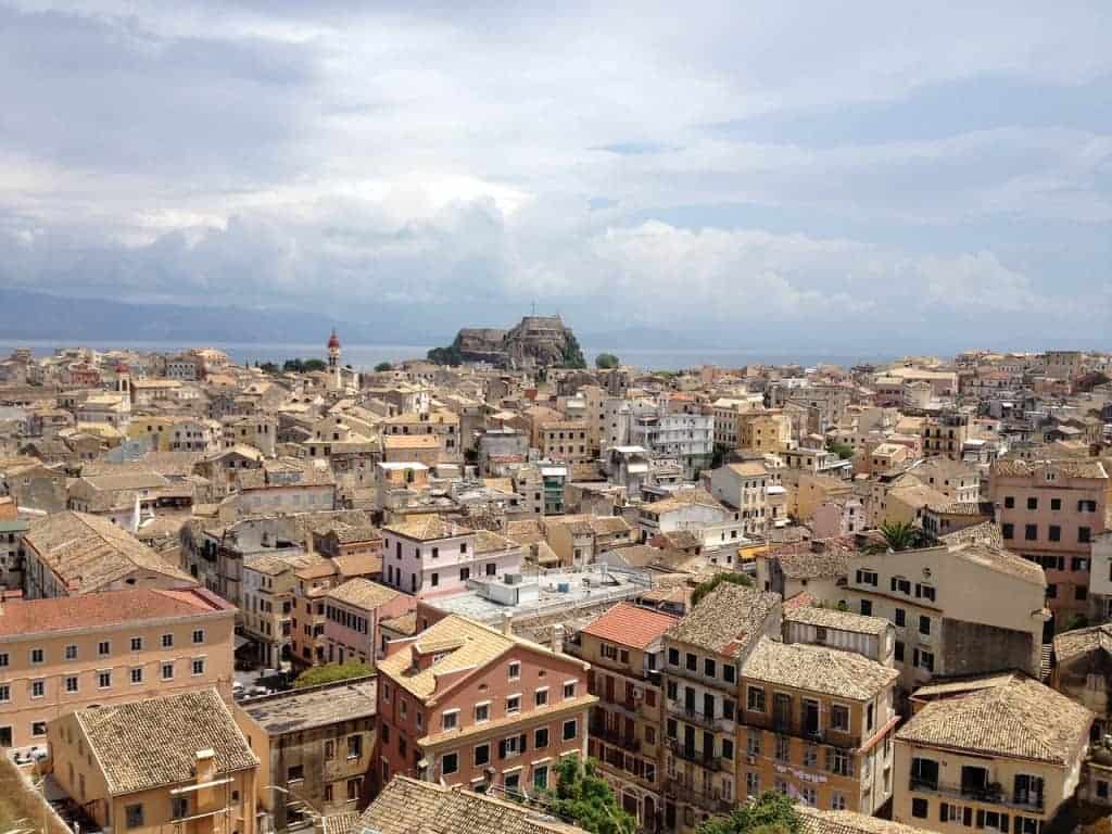 Corfu city center