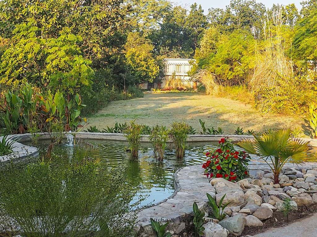 Lawn at Lebua Corbett, one of the luxurious Jim Corbett resorts, Uttarakhand