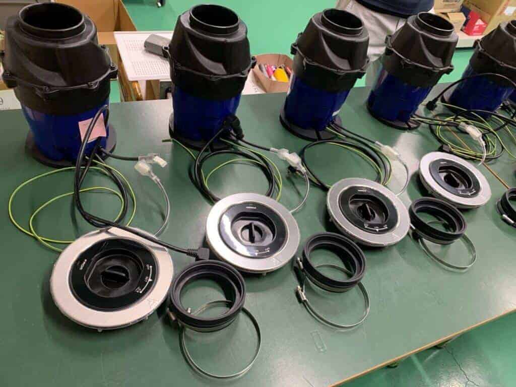 パナソニック製ディスポーザーとフロム製ディスポーザーの比較 フロム工業工場2