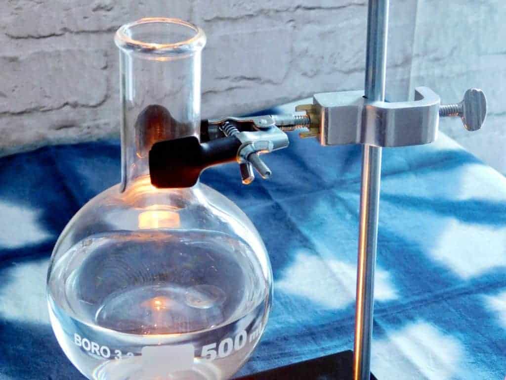 flask and burette clamp