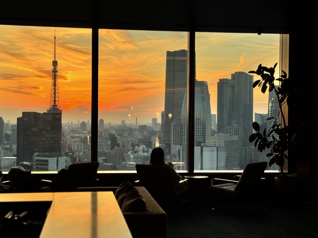 Sunset at Park Hotel Tokyo