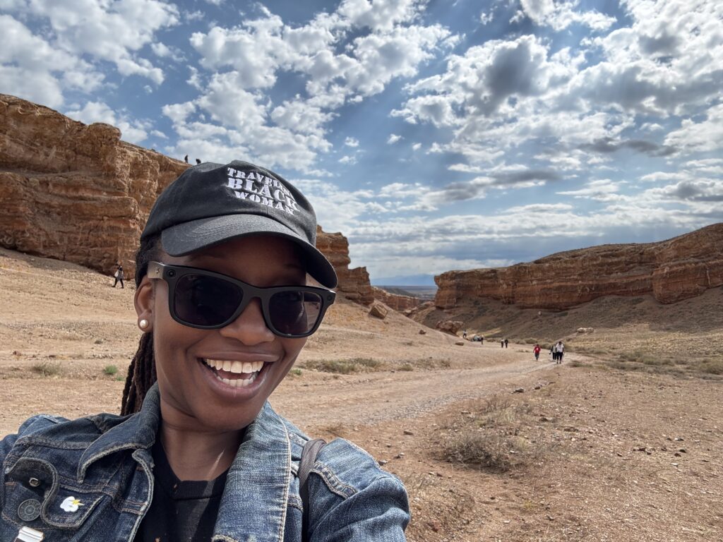 Nadine Duncan at Charyn Canyon
