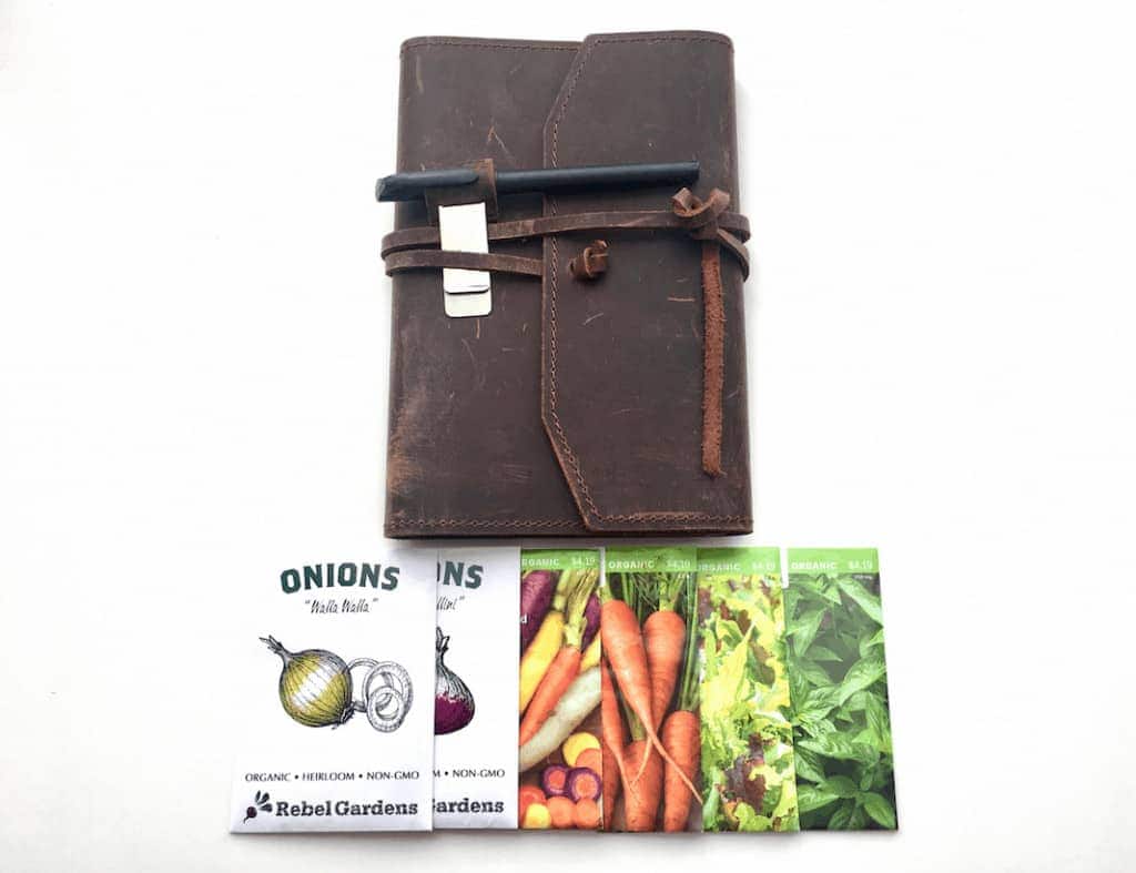 Garden Journal and a variety of seed packets