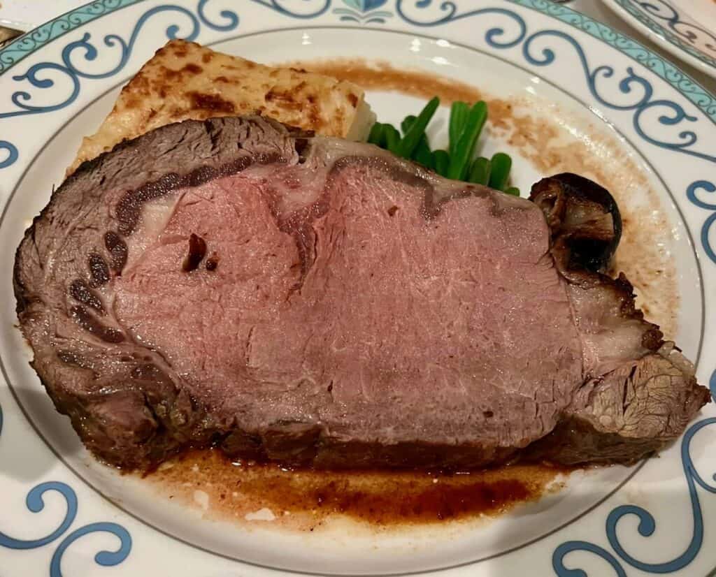 Black Pepper-crusted Standing Rib Roast Disney Wish Thanksgiving Menu