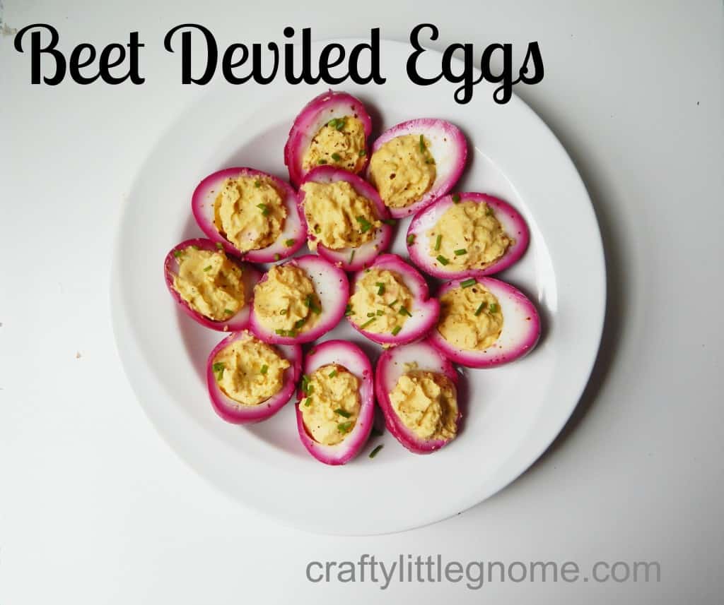 beet deviled eggs