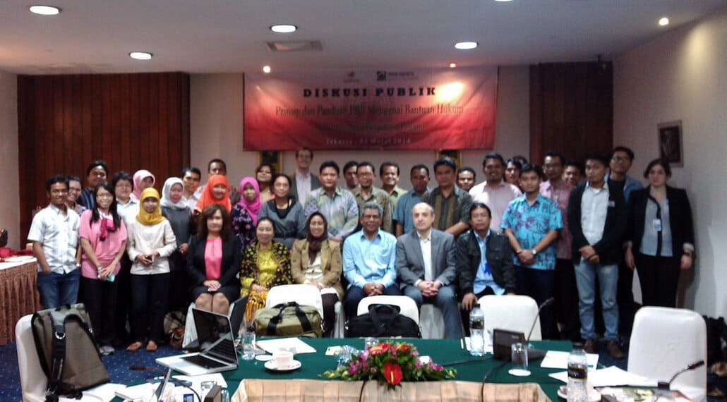 Diskusi  Publik Tentang Prinsip Dan Panduan PBB Mengenai Bantuan Hukum Dalam Sistem Peradilan Pidana